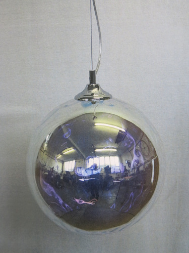 Impex Ceiling Light, Chrome & Glass Sphere, Product Code IL0006. Bulb not Included. RRP &pound;95.00.