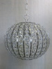 Impex Ceiling Light, Chrome & Crystal Cage, Product Code IL0010. Bulb not Included. RRP &pound;120.00.