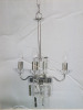 Impex Ceiling Light, Chrome & Crystal Chandelier, Product Code IL8757. Bulb not Included. RRP &pound;150.00.