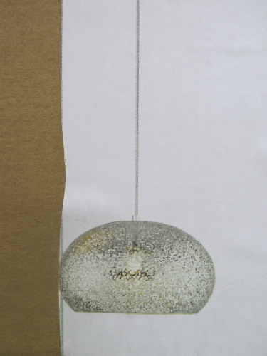 Impex Ceiling Light, Clear Patterned Shade, Product Code IL8768. Bulb not Included. RRP &pound;90.00.