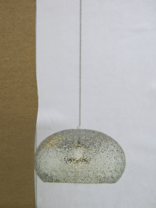 Impex Ceiling Light, Clear Patterned Shade, Product Code IL8768. Bulb not Included. RRP &pound;90.00.