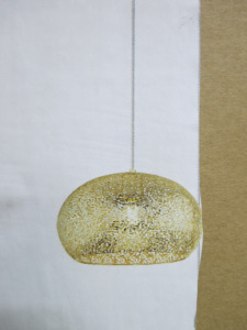 Impex Ceiling Light, Gold Patterened, Product Code IL8773. Bulb not Included. RRP &pound;130.00.