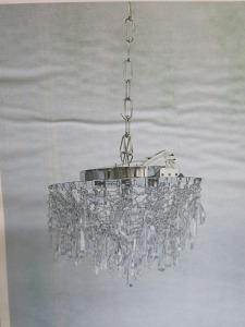 Impex Ceiling Light, Chained Crystal Chandelier, Product Code IL8777. Bulb not Included. RRP &pound;175.00.
