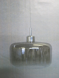 Impex Ceiling Light, Chrome Glass Shade, Product Code IL8781. Bulb not Included. RRP &pound;125.00.