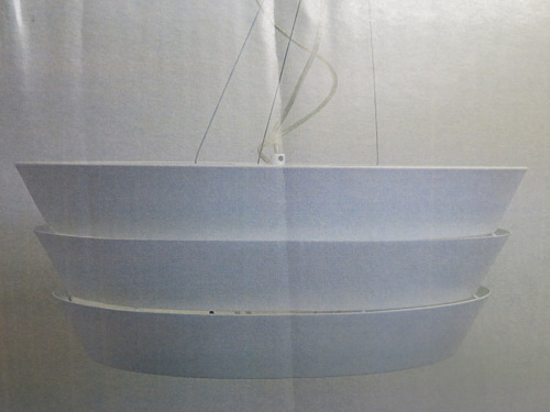 Impex Ceiling Light, White Pannelled Shade, Product Code IL8783. Bulb not Included. RRP &pound;90.00.