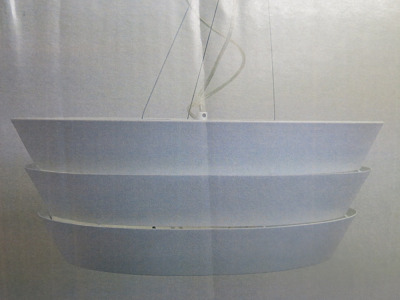Impex Ceiling Light, White Pannelled Shade, Product Code IL8783. Bulb not Included. RRP &pound;90.00.