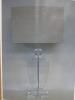 Impex Table Lamp, Glass with Blue Shade, Product Code TL23163. Bulb not Included. RRP &pound;95.00.