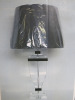 Impex Table Lamp, Clear Acrylic with Black Shade, Product Code TL23165. Bulb not Included. RRP &pound;135.00.