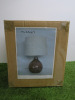 Impex Table Lamp, Red Glass Base with Stone Shade, Product Code TL23168. Bulb not Included. RRP &pound;95.00. - 3