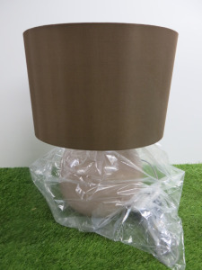 Impex Table Lamp, Brown Base with Brown Shade, Product Code TL23173. Bulb not Included. RRP &pound;135.00.