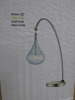 Impex Table Lamp, Glass Shade with Gold Finish, Product Code LED103038/TL/G/JLP. Bulb not Included. RRP &pound;110.00.