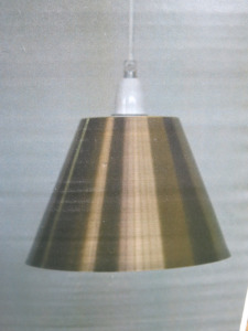 Impex Ceiling Light, Conical Brass Shade, Product Code NE206. Bulb not Included. RRP &pound;75.00.