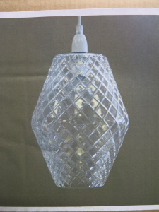 Impex Ceiling Light, Glass Shade, Product Code NE215. Bulb not Included. RRP &pound;80.00.