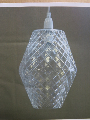 Impex Ceiling Light, Glass Shade, Product Code NE215. Bulb not Included. RRP &pound;80.00.