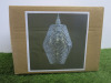 Impex Ceiling Light, Glass Shade, Product Code NE215. Bulb not Included. RRP &pound;80.00. - 2