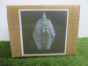 Impex Ceiling Light, Glass Shade, Product Code NE215. Bulb not Included. RRP &pound;80.00. - 2