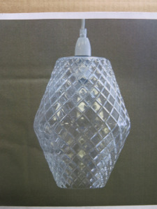 Impex Ceiling Light, Glass Shade, Product Code NE215. Bulb not Included. RRP &pound;80.00.