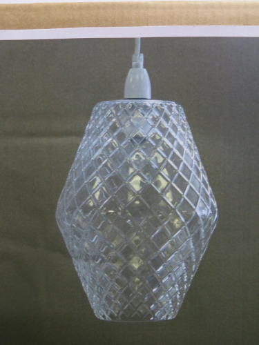 Impex Ceiling Light, Glass Shade, Product Code NE215. Bulb not Included. RRP &pound;80.00.