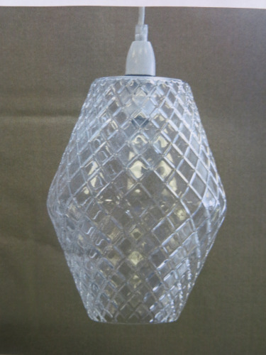 Impex Ceiling Light, Glass Shade, Product Code NE215. Bulb not Included. RRP &pound;80.00.