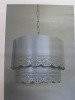 Impex Ceiling Light, Tiered Metal Shade, Light Grey, Product Code NE217. Bulb not Included. RRP &pound;75.00.