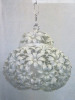 Impex Ceiling Light, Metal Leaf Effect Shade, Off White.Product Code NE219. Bulb not Included. RRP &pound;95.00.
