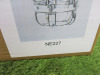 Impex Ceiling Light, Acrylic & Chrome Cage Shade. Product Code NE221. Bulb not Included. RRP &pound;70.00. - 2