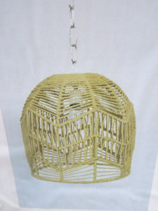Impex Ceiling Light, Whicker Effect Shade. Product Code NE223. Bulb not Included. RRP &pound;90.00.