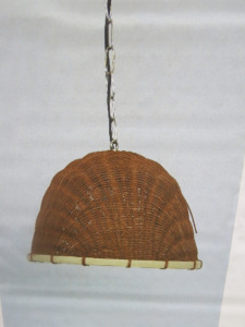 Impex Ceiling Light, Whicker Effect Shade. Product Code NE228. Bulb not Included. RRP &pound;80.00.