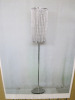 Impex Floor Lamp, Cylindrical Crystal Shade with Chrome Base. Product Code P8/FL2396. Bulb not Included. RRP &pound;190.00. - 3