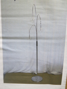 Impex Floor Lamp, 3 Light Glass Shade with Chrome Finish. Product Code P8/FL2397. Bulb not Included. RRP &pound;175.00.