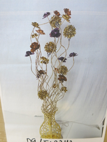 Impex Floor Lamp, Sculptural with Wire Vase Base. Product Code P8/FL23112. Bulb not Included. RRP &pound;150.00.