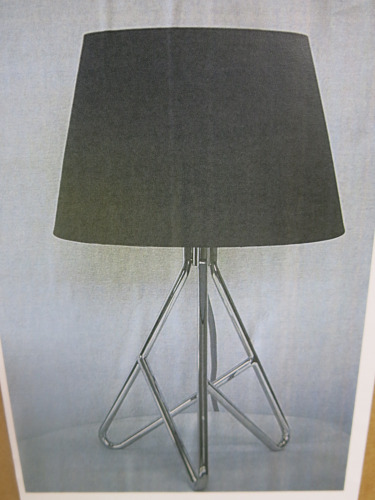 Impex Table Lamp, Metal Tripod Base with Black Shade. Product Code P1/TL2381. Bulb not Included. RRP &pound;90.00.
