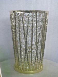 Impex Table Lamp, Gold & Clear. Product Code P1/TL2386. Bulb not Included. RRP &pound;95.00