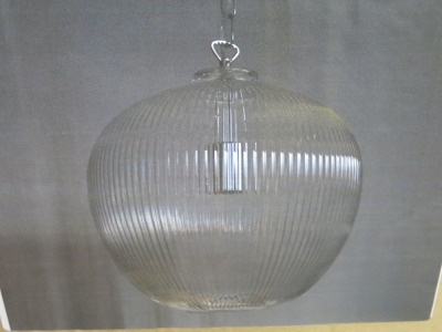 Impex Ceiling Light,Glass Shade. Product Code PG808082/01/PW. Bulb not Included. RRP &pound;170.00.