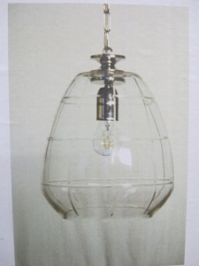 Impex Ceiling Light, Glass Shade. Product Code PG703166/03. Bulb not Included. RRP &pound;240.00.