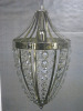 Impex Ceiling Light,Teardrop with Crystal Strands. Product Code ST0345/CH. Bulb not Included. RRP &pound;220.00.