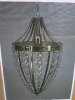 Impex Ceiling Light,Teardrop with Crystal Strands. Product Code ST0345/CH. Bulb not Included. RRP &pound;220.00.