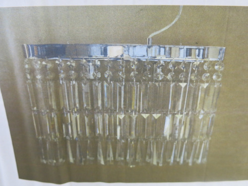 Impex Ceiling Light, Crystal Chandelier. Product Code ST0346/CH. Bulb not Included.Size H33 x D47cm. RRP &pound;474.00.