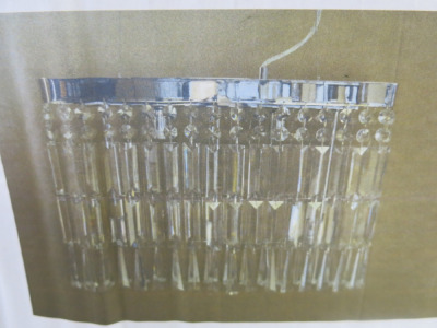 Impex Ceiling Light, Crystal Chandelier. Product Code ST0346/CH. Bulb not Included.Size H33 x D47cm. RRP &pound;474.00.