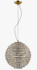 Impex Lighting Pendant Ceiling Light,NORD 5LT Hanging Large Clear Crystal, Product Code CFH608241/L/G, 5 x 28W (G9) Bulbs. Size Dia 40cm x H42cm, Weight 7.9kg. Bulbs Not Included. RRP &pound;799.00.