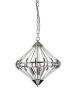 Impex Ceiling Light, GERDA 5LT Chrome, Product Code PG1702/05/CH, 5 x 60W (SES) Bulbs. Size Dia 46cm x H50cm, Weight 3kg. Bulbs Not Included. RRP &pound;298.00.