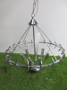 Impex Ceiling Light, GERDA 7LT Chrome, Product Code PG1702/07/CH, 7 x 60W (SES) Bulbs. Size Dia 55cm x H59cm, Weight 3.8kg. Bulbs Not Included. RRP &pound;353.00. - 4