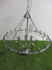 Impex Ceiling Light, GERDA 7LT Chrome, Product Code PG1702/07/CH, 7 x 60W (SES) Bulbs. Size Dia 55cm x H59cm, Weight 3.8kg. Bulbs Not Included. RRP &pound;353.00. - 6