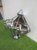Impex Ceiling Light, GERDA 1LT Wall Chrome, Product Code PG1702/01/WB/CH, 1 x 60W (SES) Bulb. Size Dia 28cm x H30cm, Weight 1.5kg. Bulb Not Included. RRP &pound;164.00. - 5