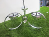 Impex Ceiling Light, TALIN 3LT Chrome, Product Code CF1703/03/CH, 3 x 40W (ES) Bulbs. Size Dia 54cm x H24cm, Weight 3.25kg. Bulb Not Included. RRP &pound;311.00. - 4