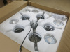 Impex Ceiling Light, TALIN 5LT Chrome, Product Code CF1703/05/CH, 5 x 40W (ES) Bulbs. Size Dia 56cm x H24cm, Weight 5.22kg. Bulb Not Included. RRP &pound;438.00. - 7