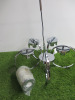 Impex Ceiling Light, TALIN 5LT Chrome, Product Code CF1703/05/CH, 5 x 40W (ES) Bulbs. Size Dia 56cm x H24cm, Weight 5.22kg. Bulb Not Included. RRP &pound;438.00. - 3