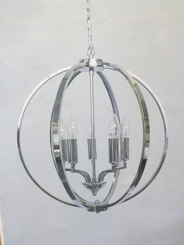 Impex Ceiling Light, Circular Chrome, Product Code IL8792. Bulb not Included. &pound;125.00.