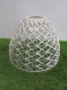 Impex Ceiling Light, Whicker Effect Shade, White.Product Code NE214. Bulb not Included. RREP &pound;80.00.