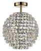 Impex Lighting Ceiling Light, NORD 4 LT SF Gold Clear Crystal, Product Code CFH608241/SF/G, 4 x 28W (G9) Bulbs. Size Dia 30cm x H37cm, Weight 4.5kg. Bulbs Not Included. RRP 435.00.